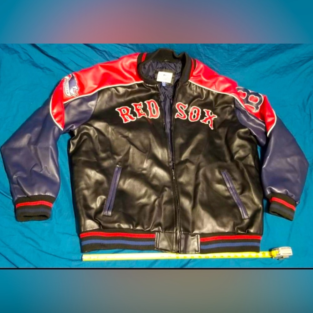Boston Red Sox MLB vintage leather jacket size XXL